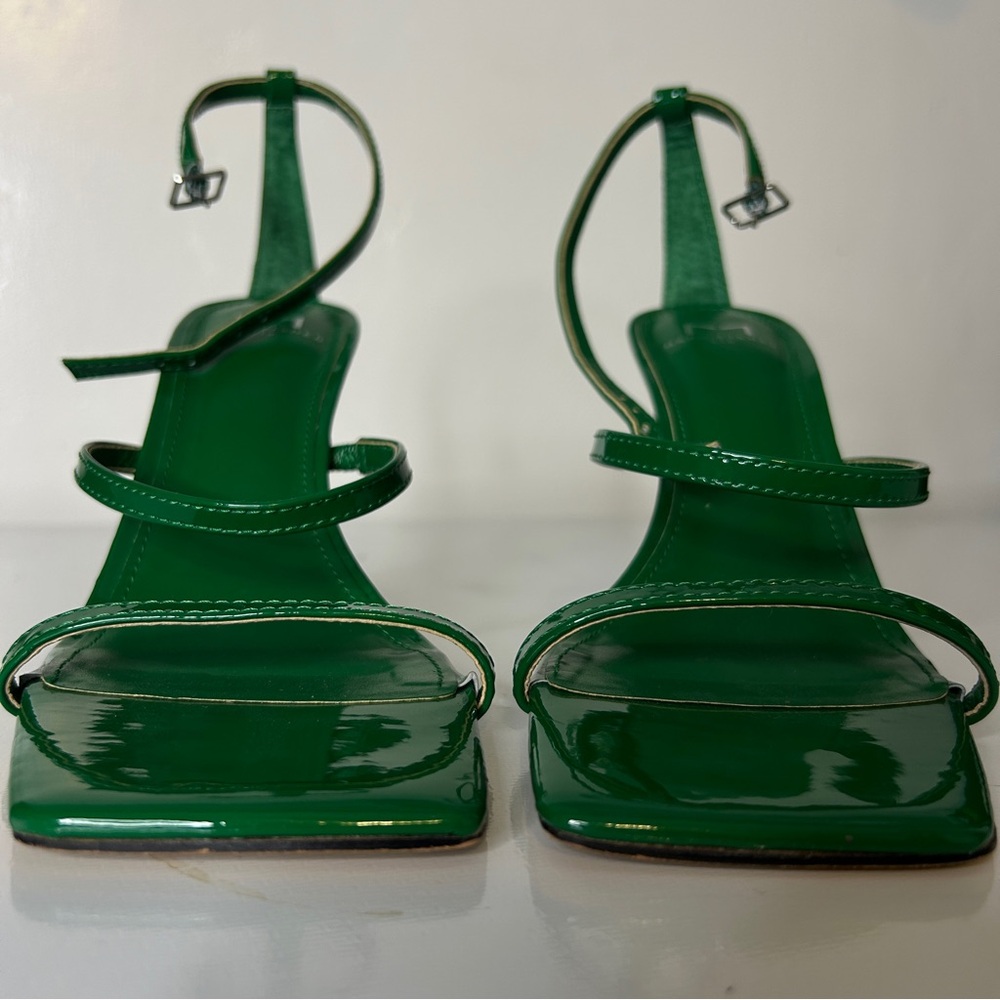 Marc Fisher Green Dalida Strappy Heels